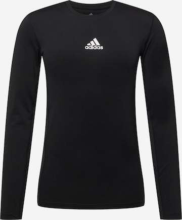 ADIDAS SPORTSWEARTehnička sportska majica 'Compression' - crna boja: prednji dio