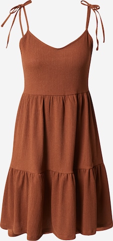 TOM TAILOR DENIM Summer Dress in Brown: front