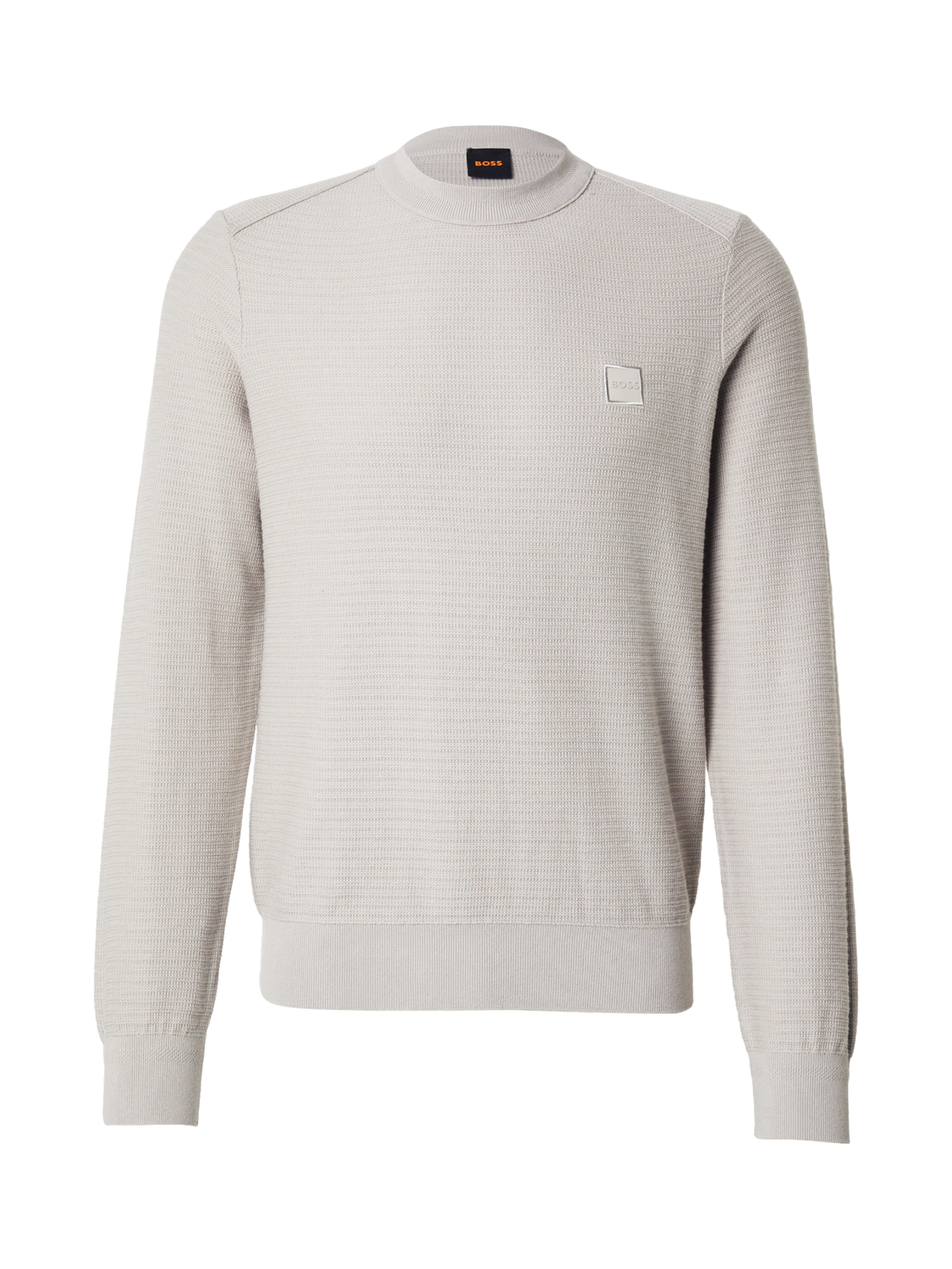 BOSS Свитер 'Anion' в Серый: спереди