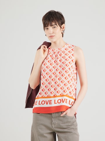 Camicia da donna di Emily Van Den Bergh in arancione: frontale