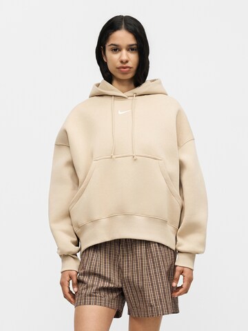 Nike Sportswear Collegepaita 'Phoenix Fleece' värissä beige: etupuoli