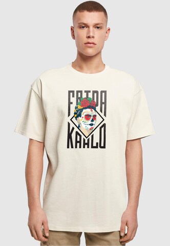 Merchcode Shirt 'Lettering' in Beige: Vorderseite