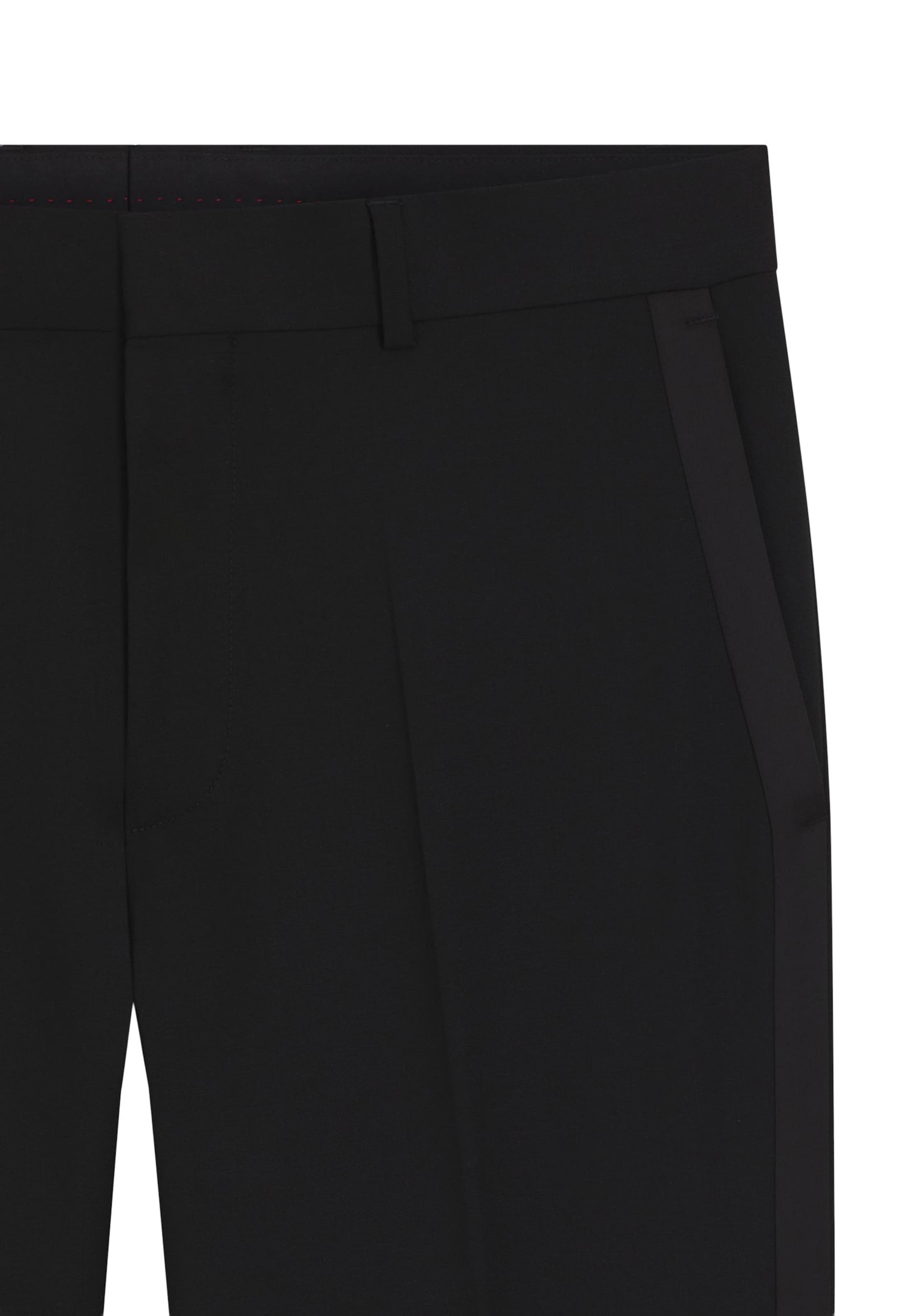 HUGO Slimfit Hose ' Hesten' in Schwarz