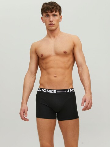 JACK & JONES Boxershorts 'Sense' i svart: framsida