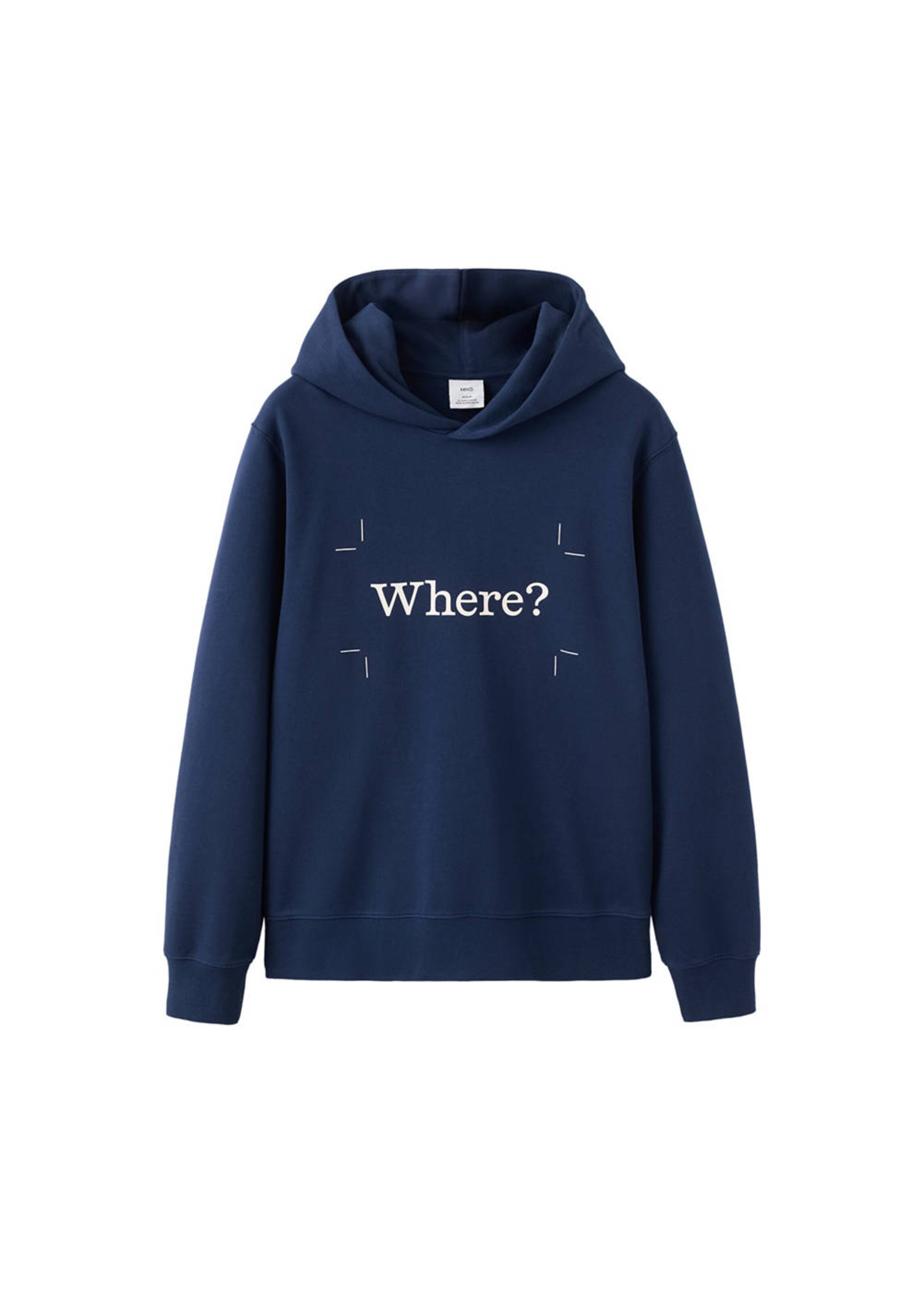 MANGO MAN Sweatshirt 'Fanbon1' in Blue: front