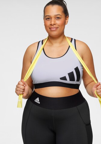 ADIDAS PERFORMANCE Bustier Sports-BH 'Believe This' i hvit: forside