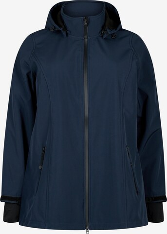 Zizzi Performance Jacket in Blue: front