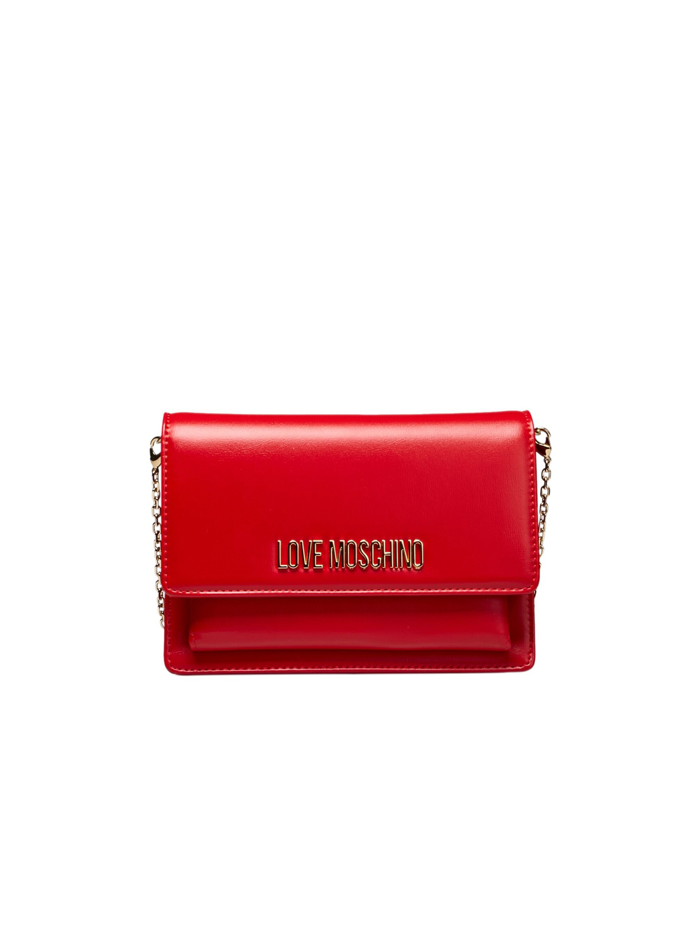Borsa a tracolla di Love Moschino in rosso: frontale