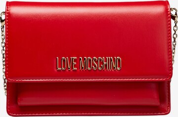 Borsa a tracolla di Love Moschino in rosso: frontale