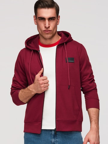 Ombre Sweat jacket in Red