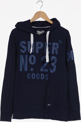 Superdry Sweatshirt & Zip-Up Hoodie in XXL in Blue: front