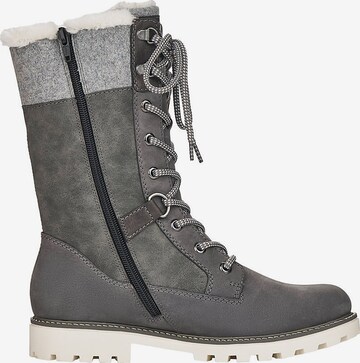 REMONTE Lace-Up Boots in Grey