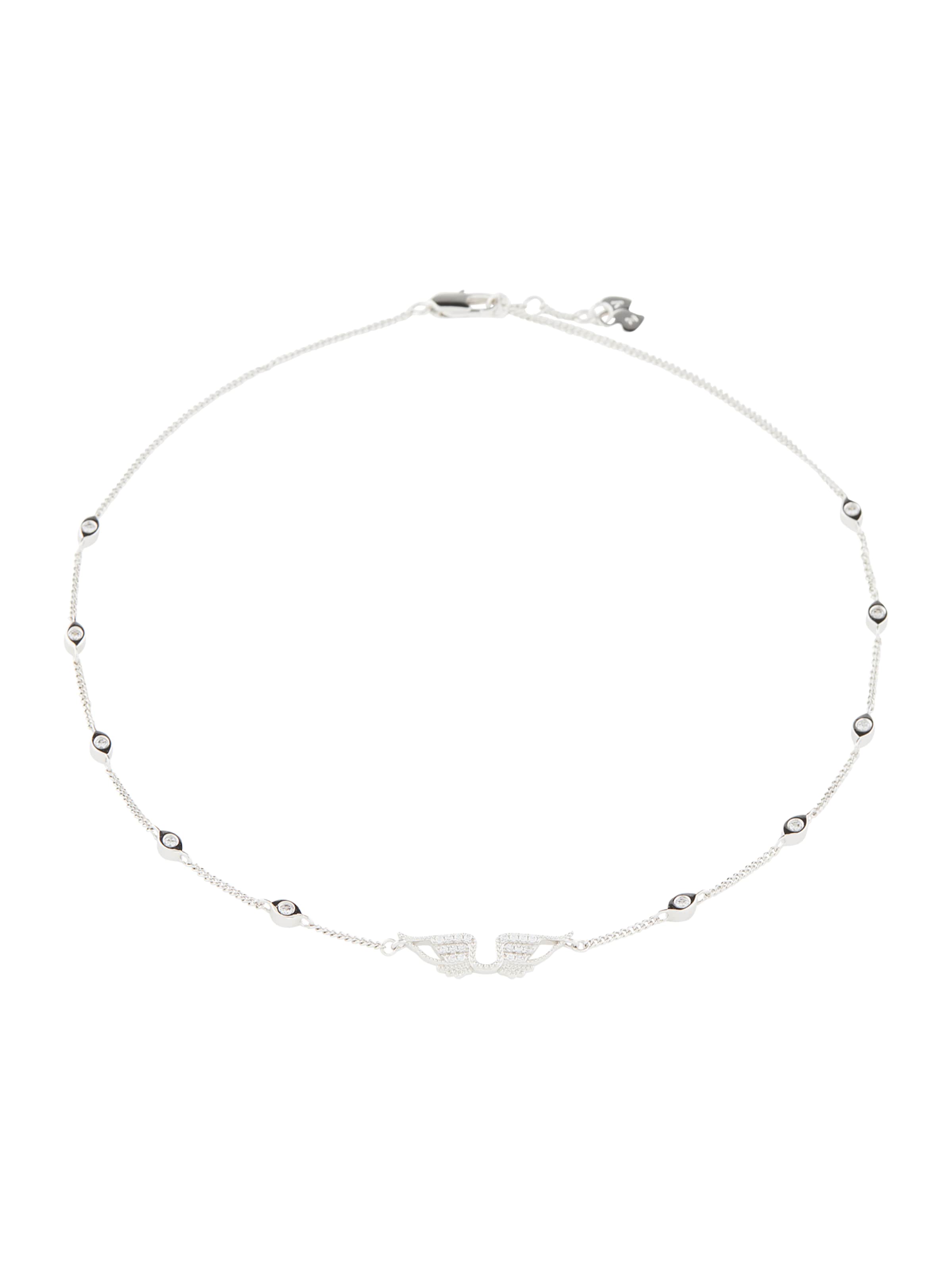 Lanțuri 'ROCK' de la Zadig & Voltaire pe argintiu: față