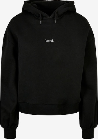 Merchcode Sweatshirt 'Love' in Black: front