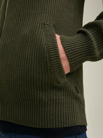 JACK & JONES Strickjacke in Grün