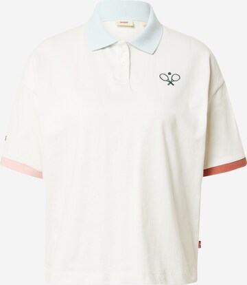 LEVI'S ® Shirt 'Graphic Sundowner Polo' in White: front