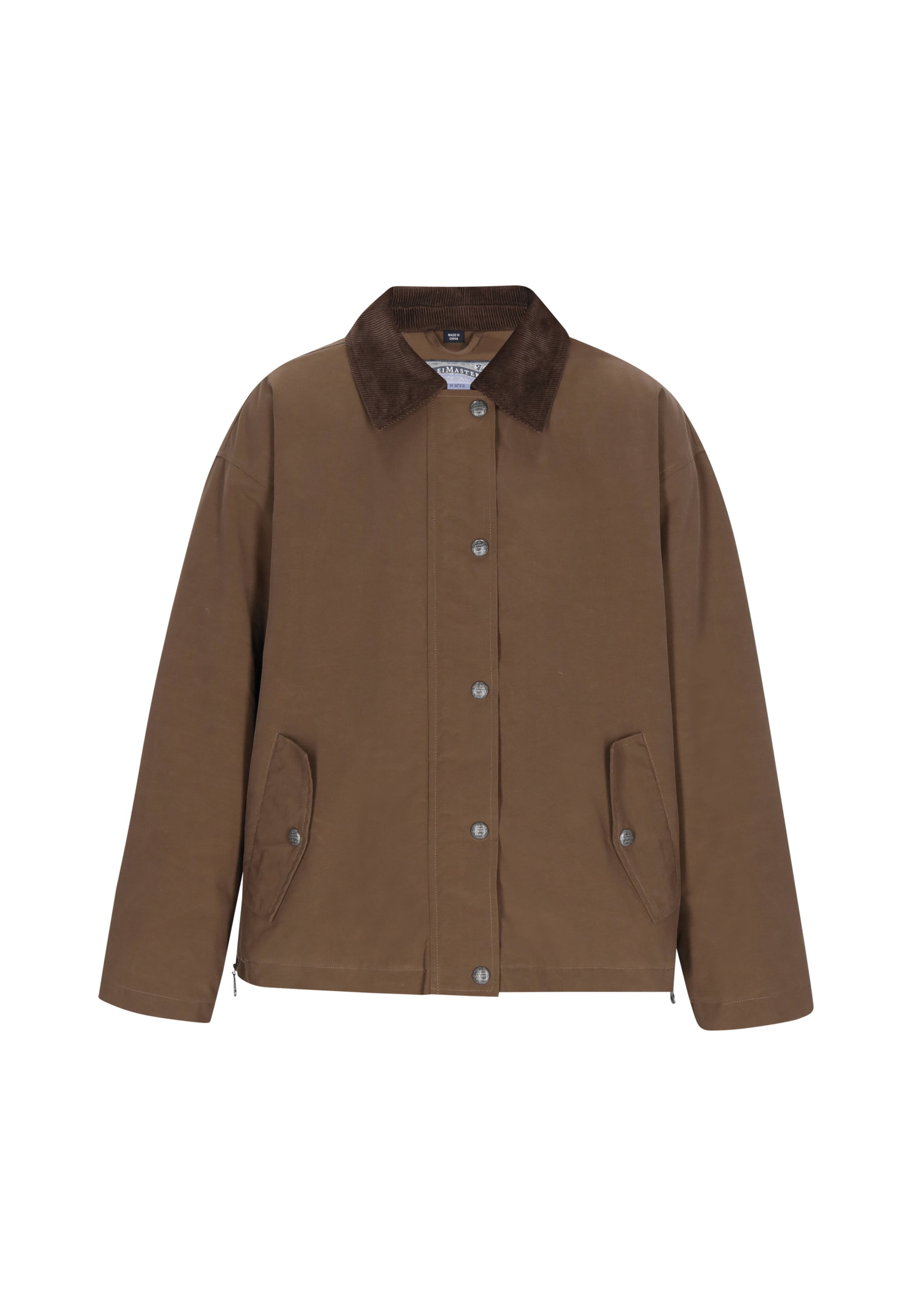 DreiMaster Vintage Φθινοπωρινό και ανοιξιάτικο μπουφάν σε καφέ: μπροστά