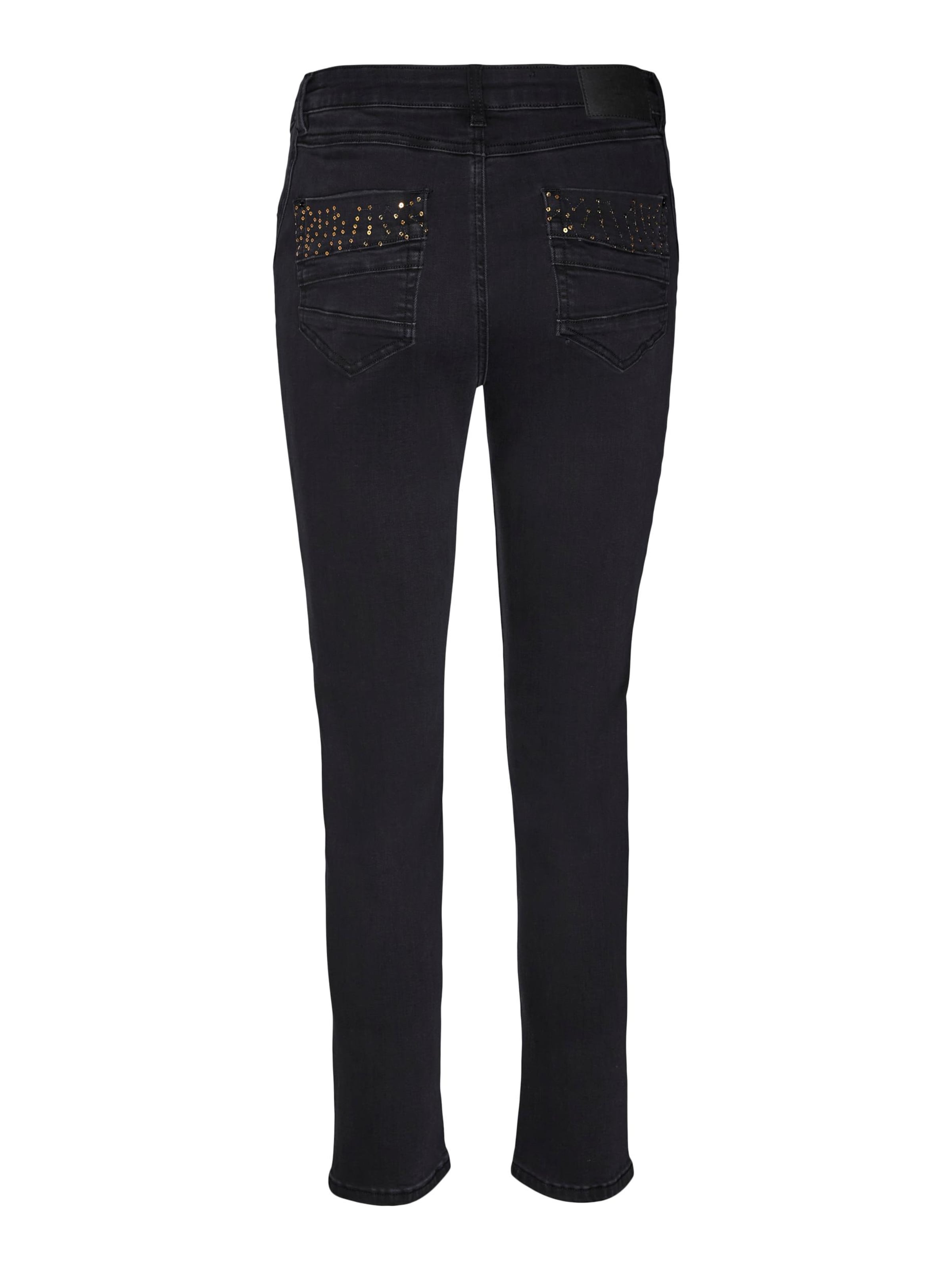 VERO MODA Slimfit Džíny 'YOURS' – černá