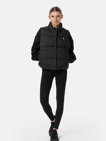 Gilet 'LADIES PUFFER VEST JACKET' Cardio Bunny en noir