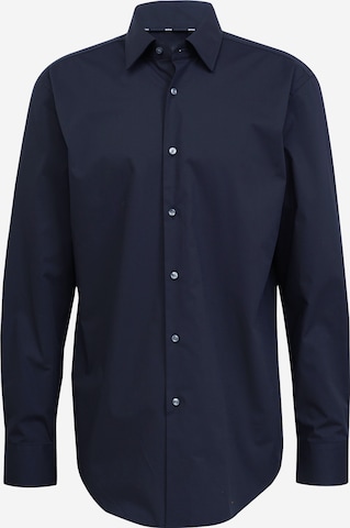 Coupe slim Chemise 'H-Hank' BOSS Black en noir : devant