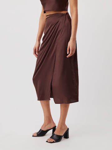 LeGer Premium Skirt 'Camilla' in Brown