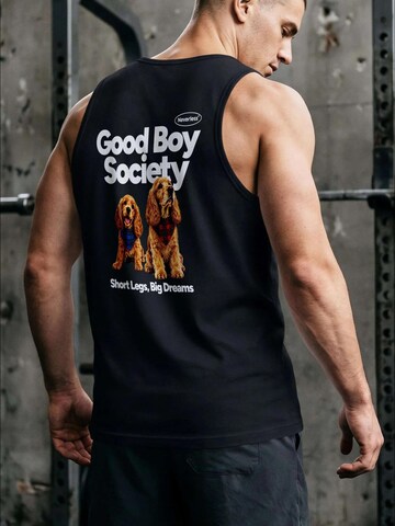 Neverless Shirt 'Good Boy Society' in Black