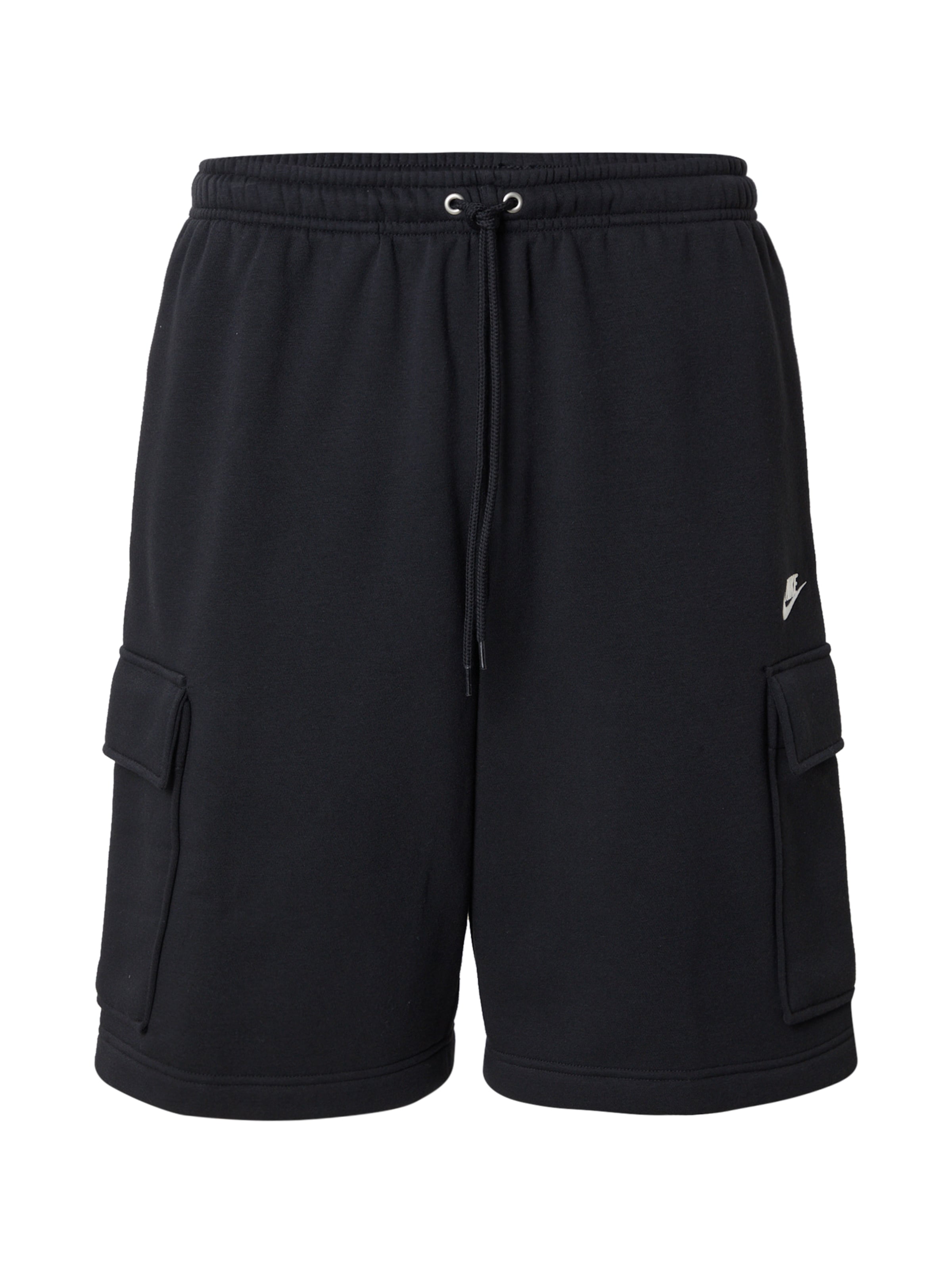 Nike Sportswear Loosefit Cargobyxa 'CLUB' i svart: framsida