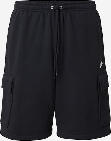 Pantalon cargo 'CLUB' Nike Sportswear en noir : devant