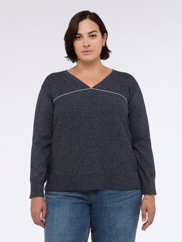 Pullover di Fiorella Rubino in blu: frontale