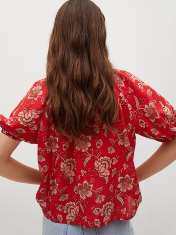 Camicia da donna 'CALABASA' di MANGO in rosso