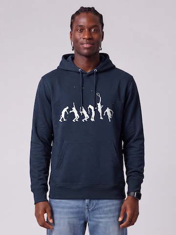 Sweat-shirt 'Tennis Evolution' Watapparel en bleu : devant
