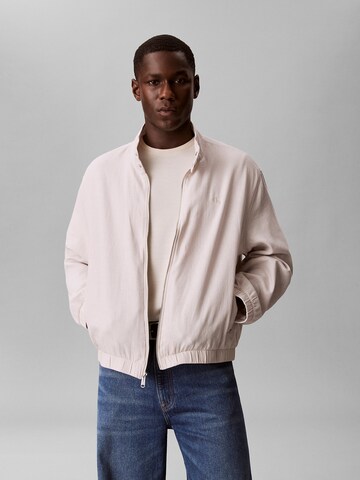 Veste mi-saison Calvin Klein Jeans en blanc : devant