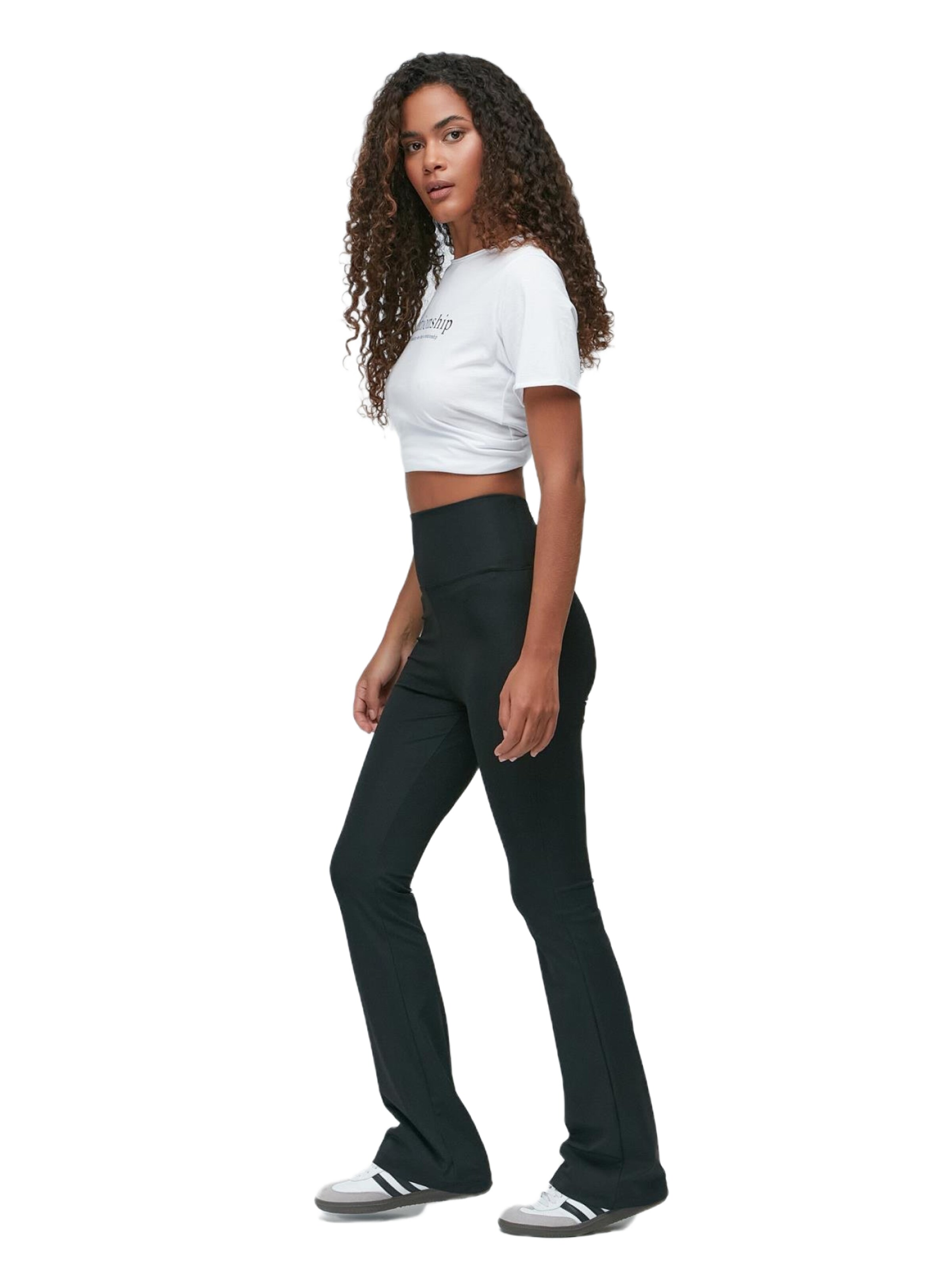 C&City Flared Leggings in Zwart