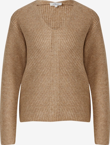 s.Oliver Pullover in Braun: Vorderseite