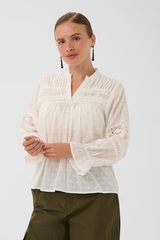 CULTURE Bluse in Weiß: Vorderseite