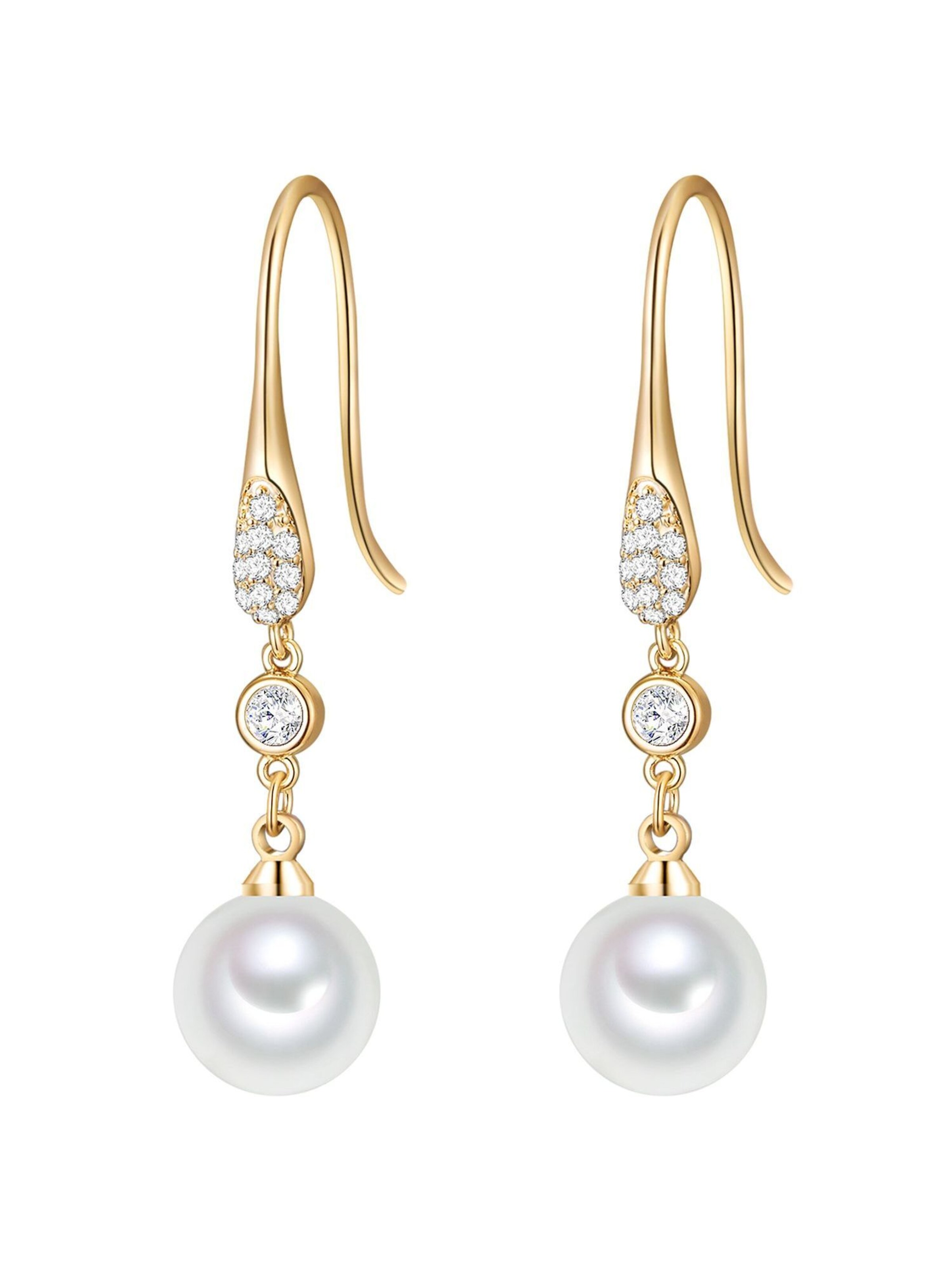 Lulu & Jane Earrings in Gold: front