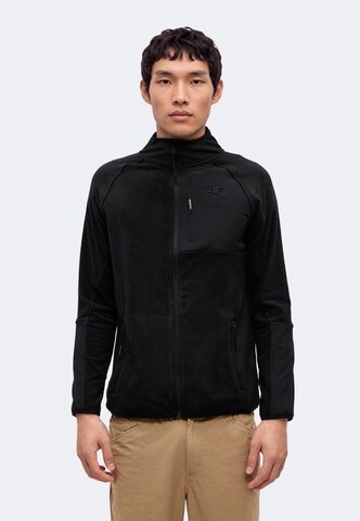 4F - Chaqueta polar funcional en negro: frente