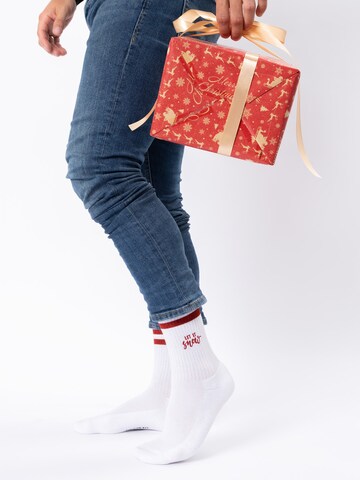 Occulto Socks 'Rudolph' in White