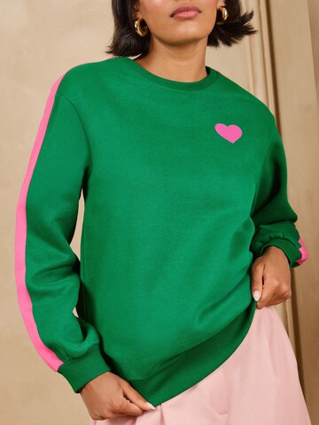 Felpa di love & roses in verde