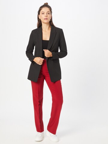 Loosefit Pantalon à plis s.Oliver BLACK LABEL en rouge