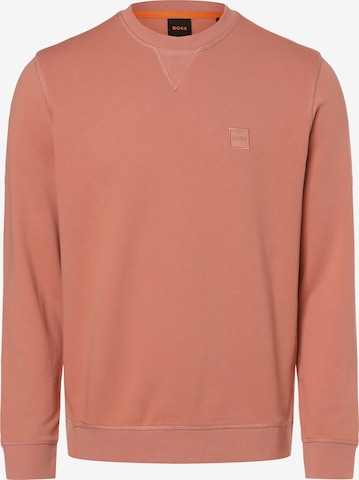 BOSS Sweatshirt 'Westart' in Orange: predná strana