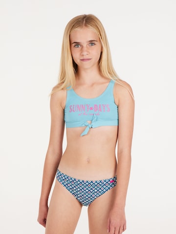 PROTEST Bustier Bikini 'PRTNAOMO JR'‌‌‌‌‌‌‌‌‌ in Blau: Vorderseite