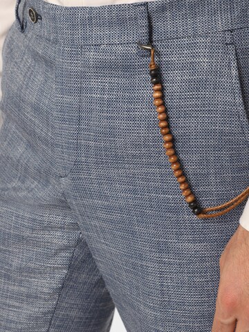 Finshley & Harding Regular Pantalon ' Mitch ' in Blauw
