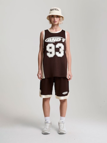 AND1 Loosefit Παντελόνι σε καφέ