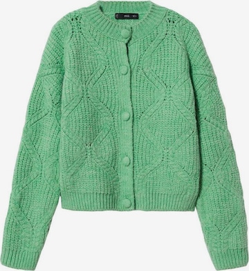 MANGO Knit Cardigan 'bolivia' in Green: front