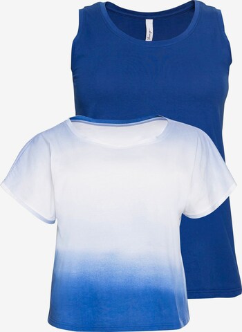 SHEEGO Tričko – modrá: přední strana