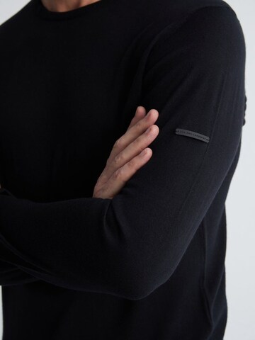 SILK & CASHMERE Knit cardigan in Black