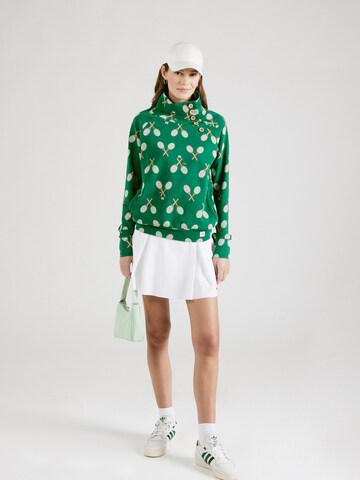 Sweat-shirt 'Oh So Nett' Blutsgeschwister en vert