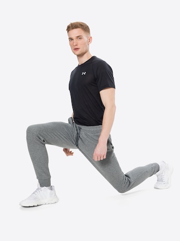 UNDER ARMOUR Tapered Workout Pants 'Rival' in Grey