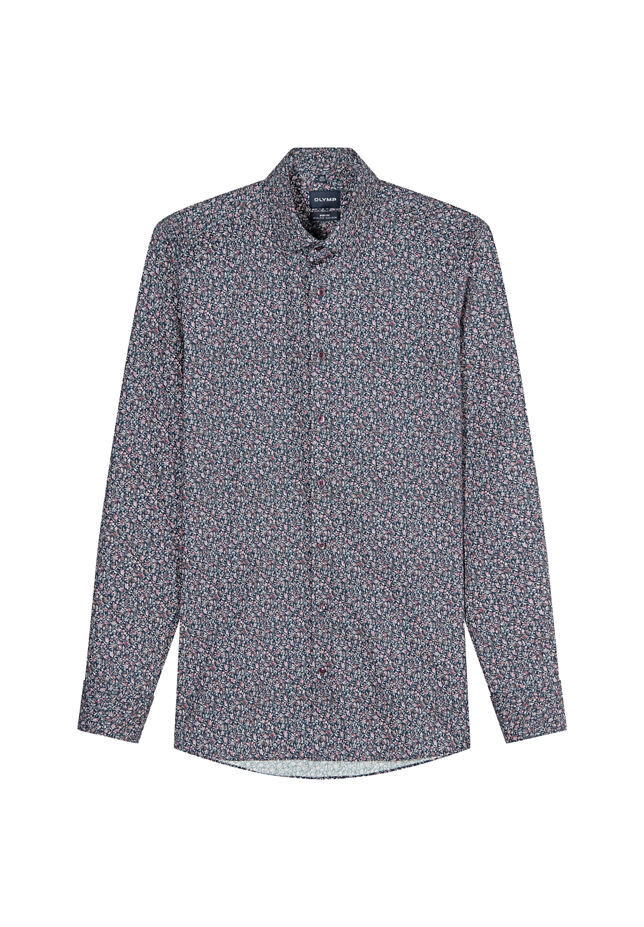 OLYMP - Ajuste estrecho Camisa 'Level 5 City Uni' en azul: frente